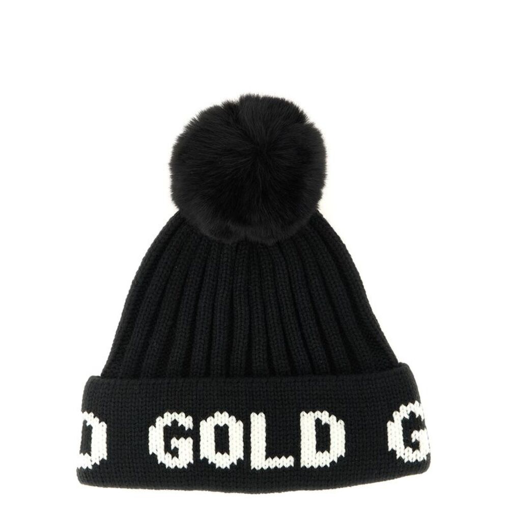GOLDBERGH Black Marabou Women's Beanie